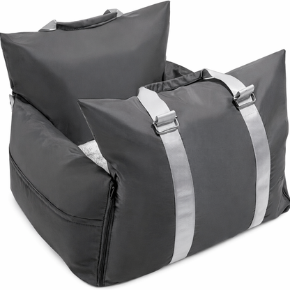 PAWCRADLE – Siège auto réglable pour chien avec sangles de sécurité pour un confort de voyage optimal