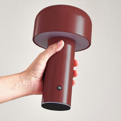 Cordless LED Table Lamp – Portable Touch Control Mushroom Design with Dimmable Light for Home and Office
