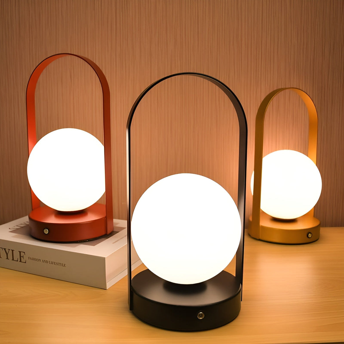 Cordless Table Lamp – Stylish Battery Operated Touch Control Bedside & Desk Lamp for Versatile Home Lighting