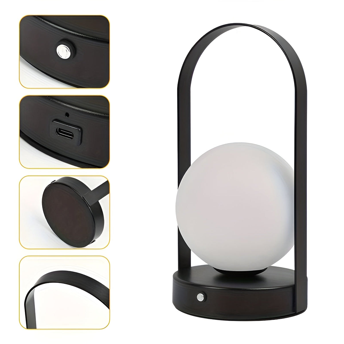 Cordless Table Lamp – Stylish Battery Operated Touch Control Bedside & Desk Lamp for Versatile Home Lighting