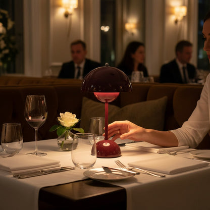 Lampe de table sans fil avec batterie intégrée – Lampe de bureau portable moderne pour salon, chambre ou bureau
