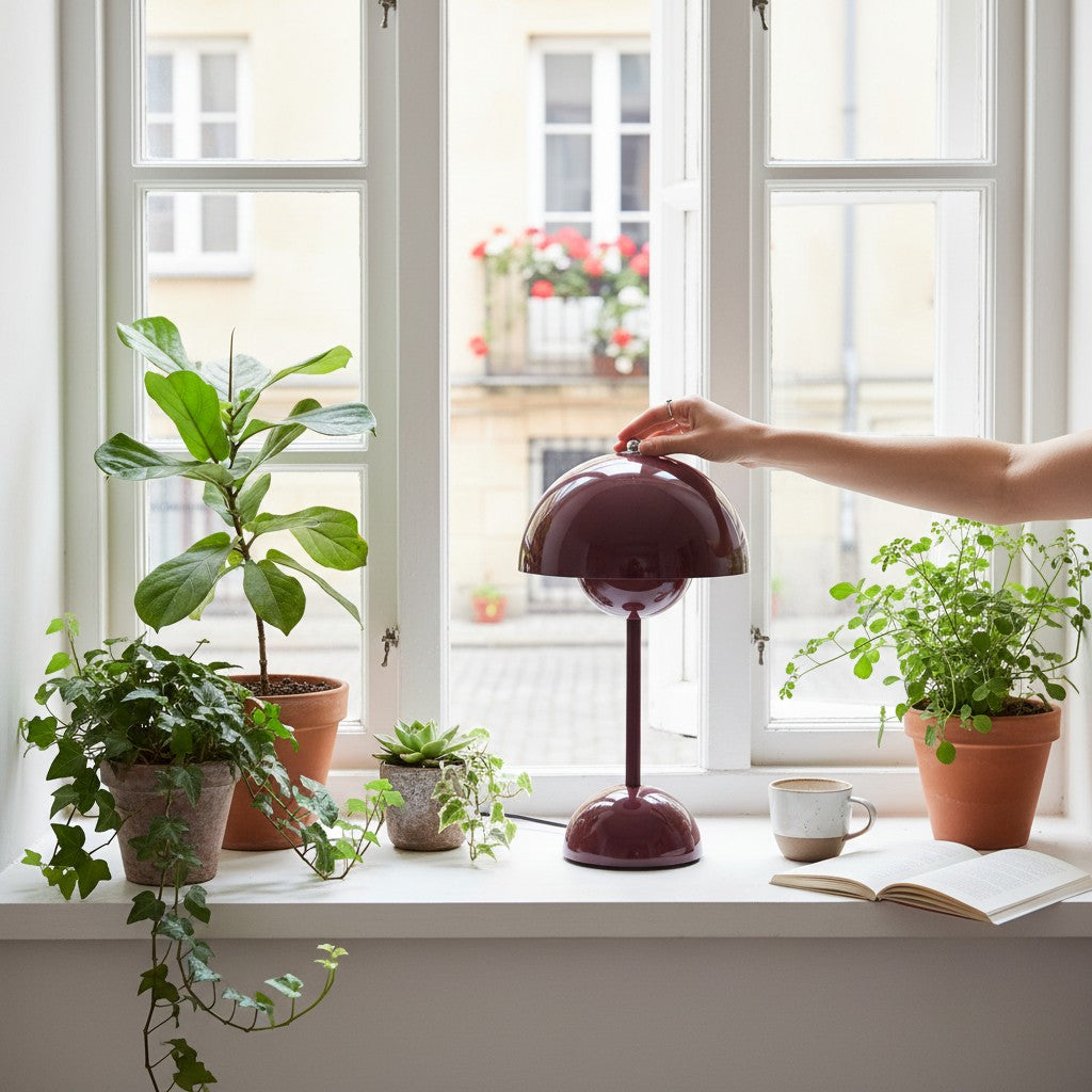 Lampe de table sans fil avec batterie intégrée – Lampe de bureau portable moderne pour salon, chambre ou bureau