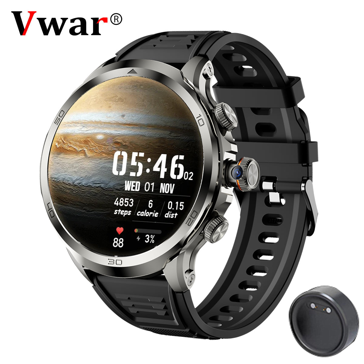 Core Series | 4G Smartwatch with 1.85 AMOLED Display & Camera | Fitness Tracker for Active Lifestyles