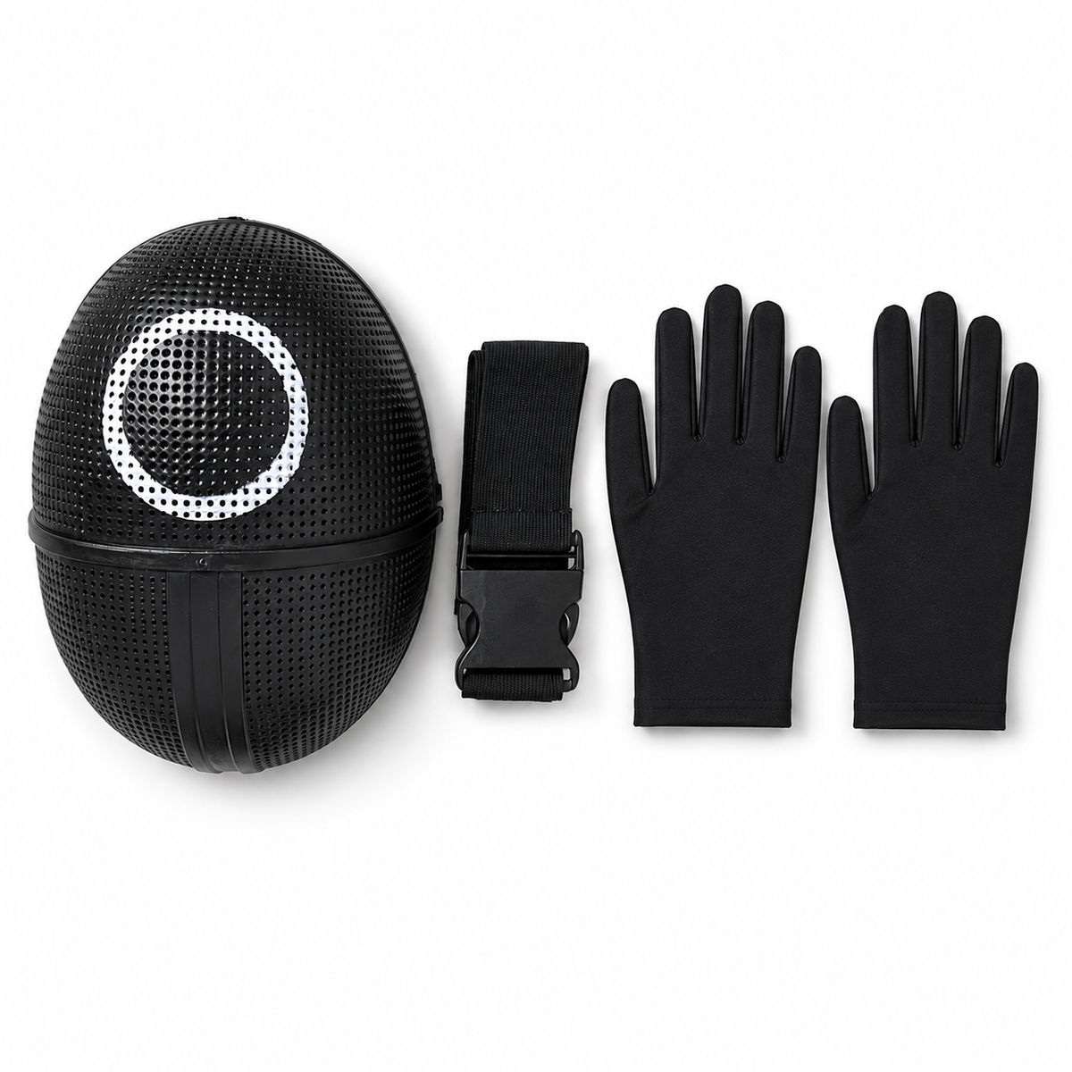 Collection de costumes de fête | Combinaison d'Halloween avec masque et ceinture | Tenue complète pour soirées à thème