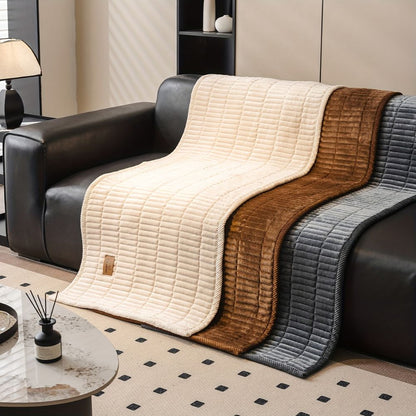 Housse de protection matelassée pour canapé d'angle en microfibre – Protection de mobilier anti-animaux pour salon, salle de détente et salle familiale