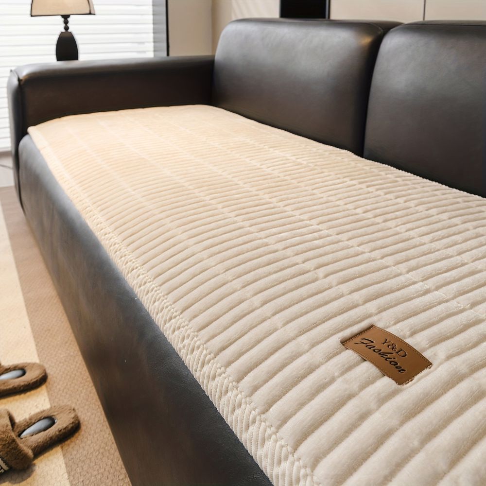 Housse de protection matelassée pour canapé d'angle en microfibre – Protection de mobilier anti-animaux pour salon, salle de détente et salle familiale