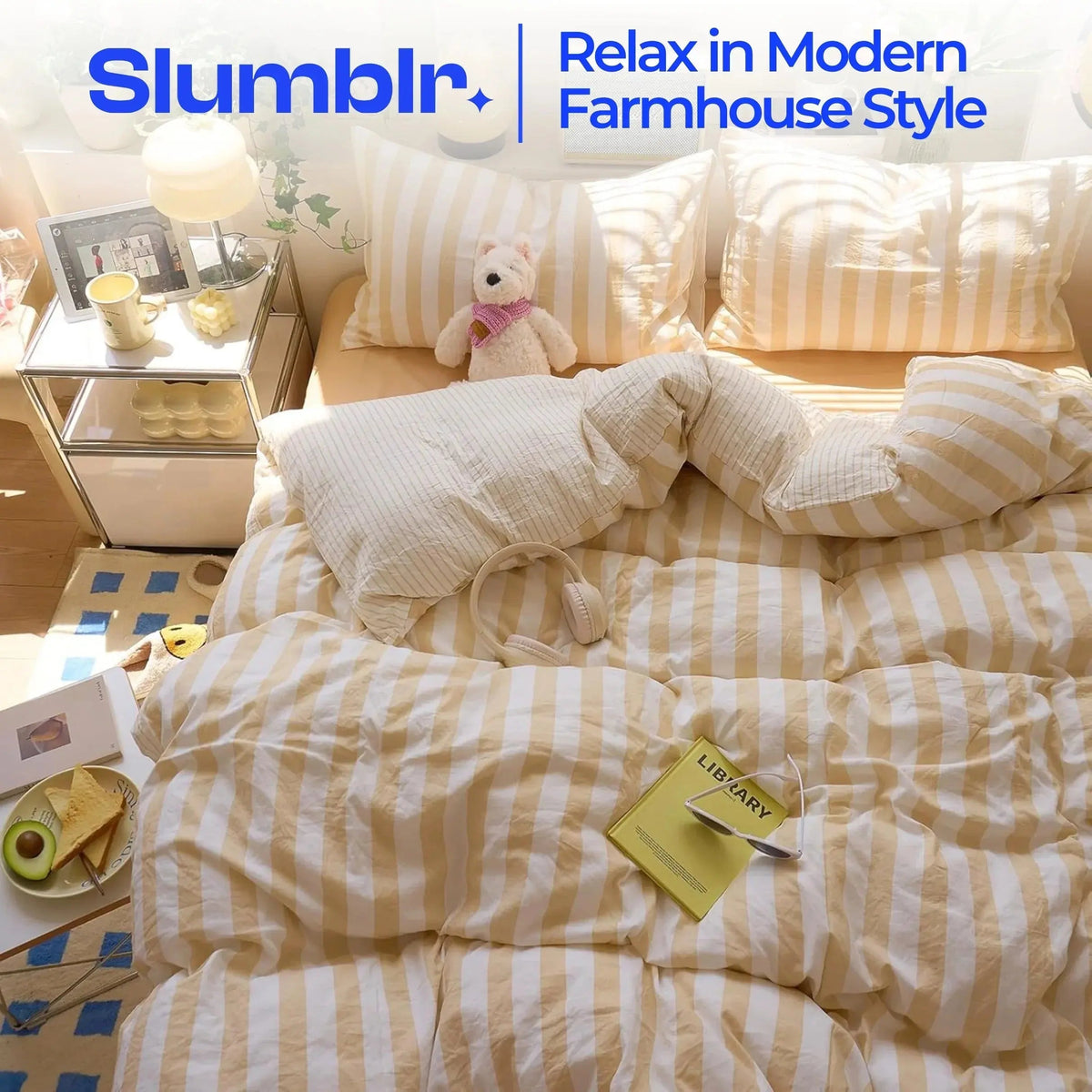 Cotton Crepe | Bedding Set with Breathable Comfort | Complete Quilt Set for Year-Round Use