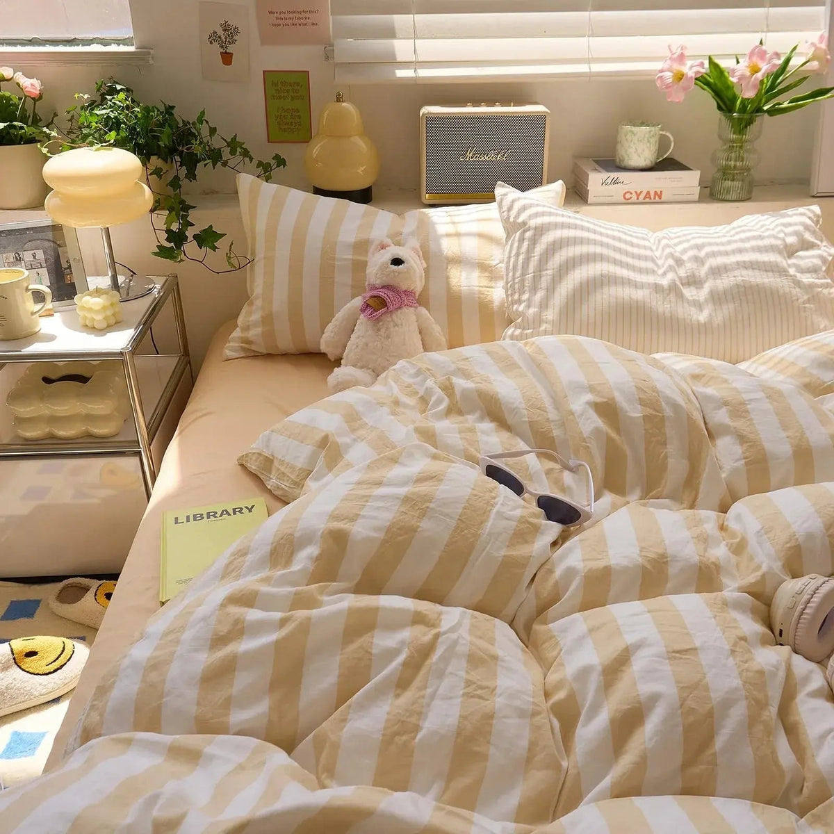 Cotton Crepe | Bedding Set with Breathable Comfort | Complete Quilt Set for Year-Round Use