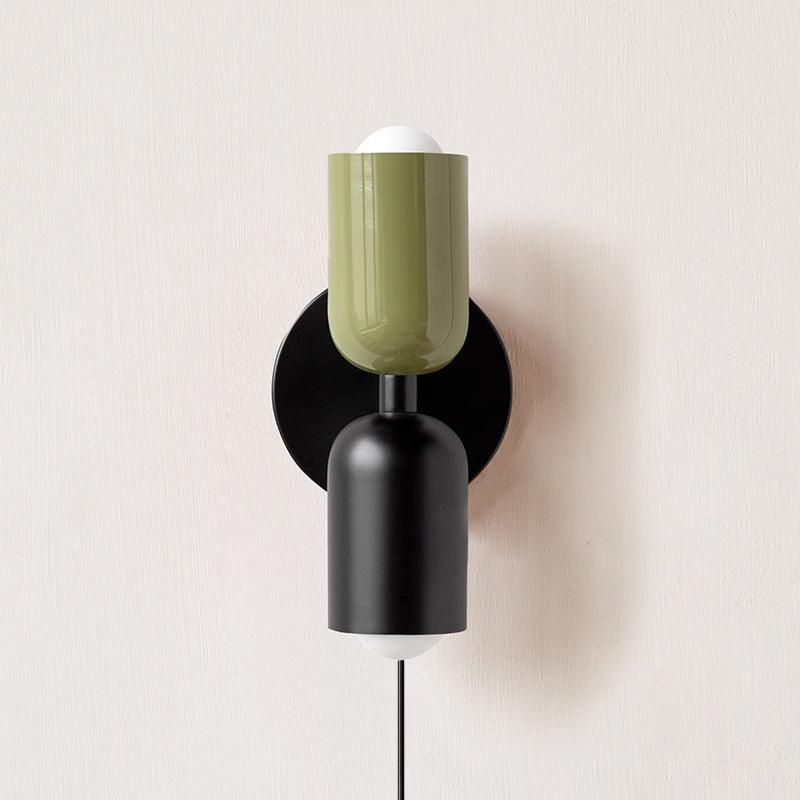LED Wall Light Metal Sconce 10 inch Vertical Horizontal Mount Bedroom Hallway Living Room Indoor Ambient Up Down Lighting Fixture Black Beig
