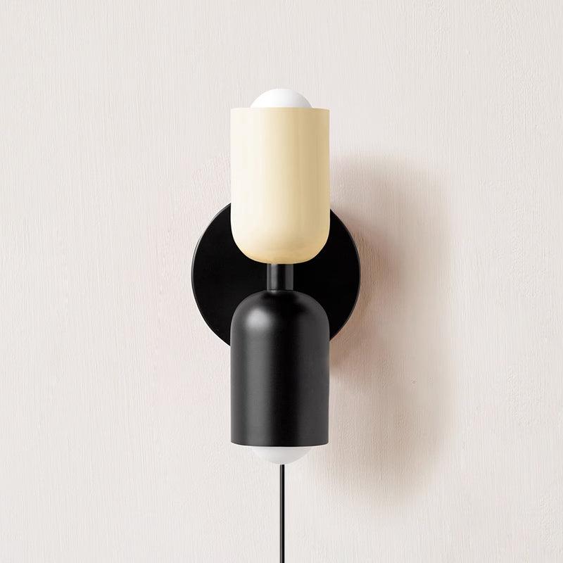 LED Wall Light Metal Sconce 10 inch Vertical Horizontal Mount Bedroom Hallway Living Room Indoor Ambient Up Down Lighting Fixture Black Beig