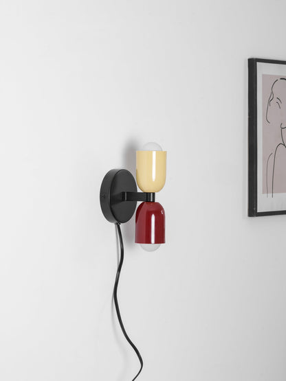 LED Wall Light Metal Sconce 10 inch Vertical Horizontal Mount Bedroom Hallway Living Room Indoor Ambient Up Down Lighting Fixture Black Beig