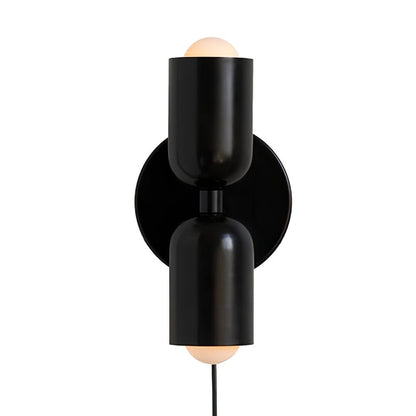 LED Wall Light Metal Sconce 10 inch Vertical Horizontal Mount Bedroom Hallway Living Room Indoor Ambient Up Down Lighting Fixture Black Beig