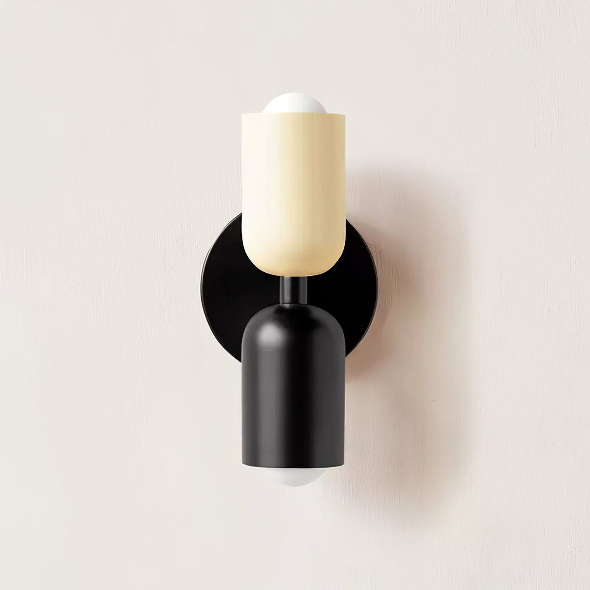 LED Wall Light Metal Sconce 10 inch Vertical Horizontal Mount Bedroom Hallway Living Room Indoor Ambient Up Down Lighting Fixture Black Beig