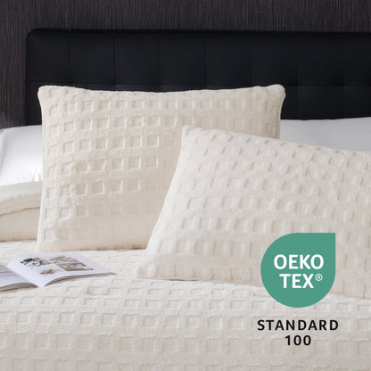Ortekor Cozy Bliss | King Comforter Set with Reversible Design & Soft Waffle Texture | Luxurious Bedding for Cold Weather