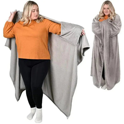 Collection Cozy Ortekor | Sweat-shirt à capuche couverture portable au design en flanelle douce | Couche confortable pour la maison et les voyages