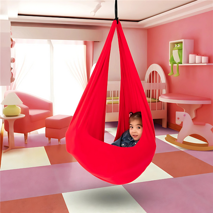Cozy Hammock Swing | Soft Fabric Sensory Swing for Kids' Relaxation and Play