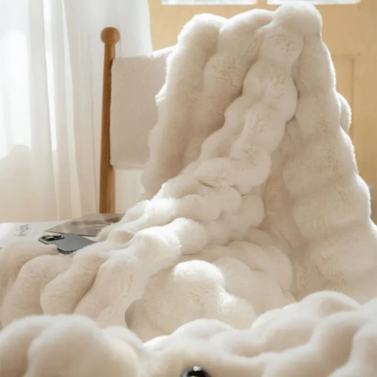 Cozy Plaid Blanket with Sleeves – Soft, Warm, Perfect for Sofa and Bed