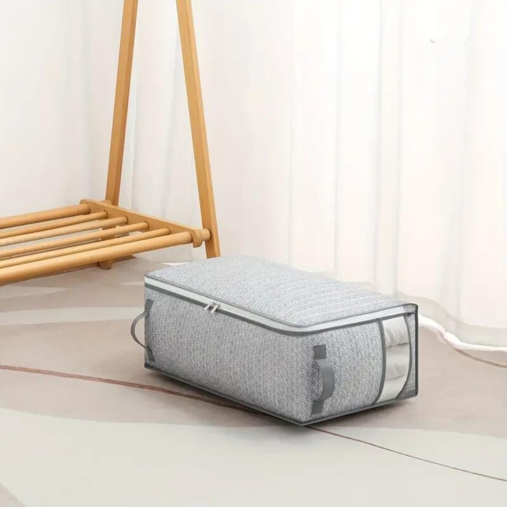 Cozy Quilt Blanket Storage Bag - Durable Fabric, Space-Saving Design