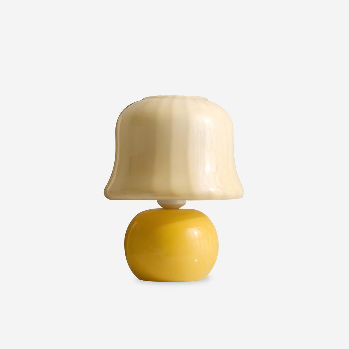 Ceramic Accent Lamp with Enamel Shade 11.4 in Beige for Nightstands Bedrooms Living Rooms Study Desks Side Tables E14 Socket 15W Soft Glow