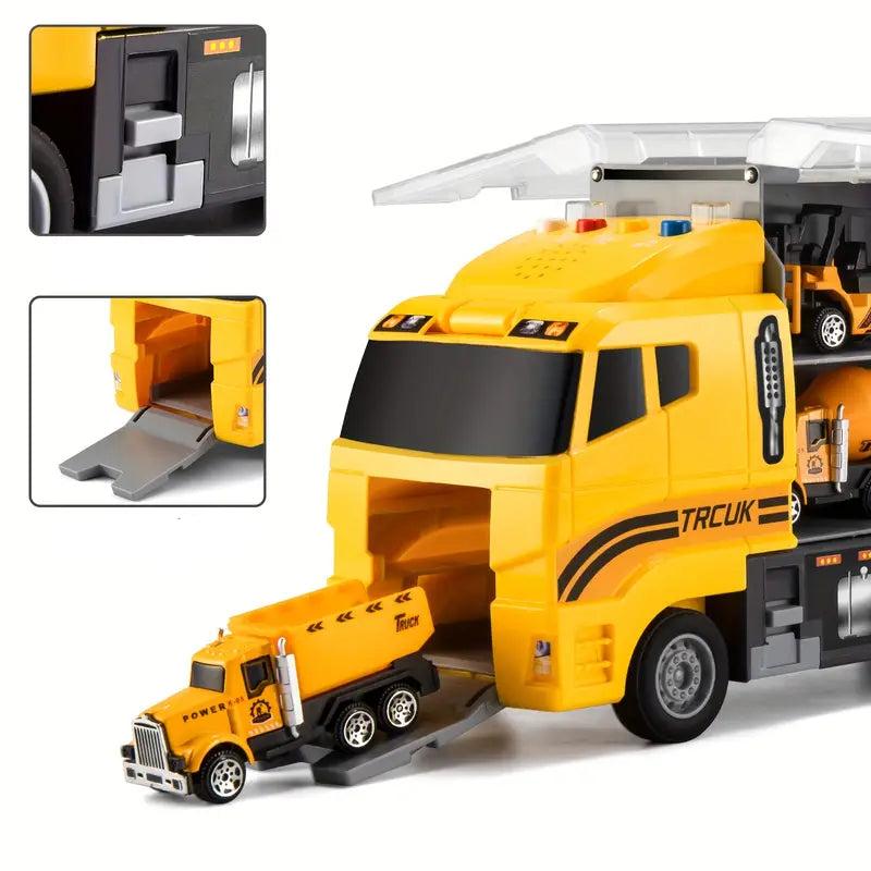 Construction Toys for Kids Ages 3 and Up, Toy Excavator and Toy Crane Building Toys, Construction Toy Set with Tools