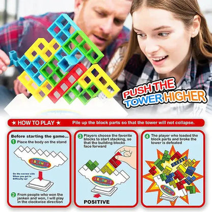 Creative Stack | Magnetic Balance Toy with Tetris Design | Engaging Fun for Cognitive Development