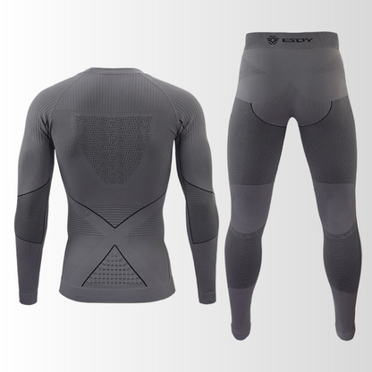 Men's Base Layer Thermal Set – Seamless Insulated Long Underwear for Cold Weather & Winter Sports