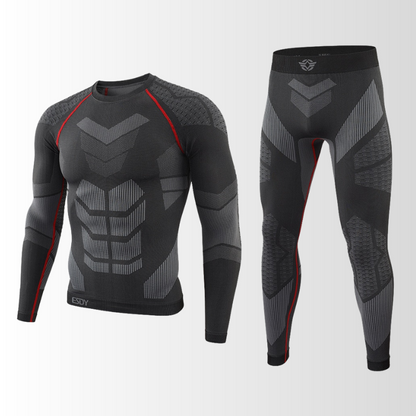 Men's Base Layer Thermal Set – Seamless Insulated Long Underwear for Cold Weather & Winter Sports
