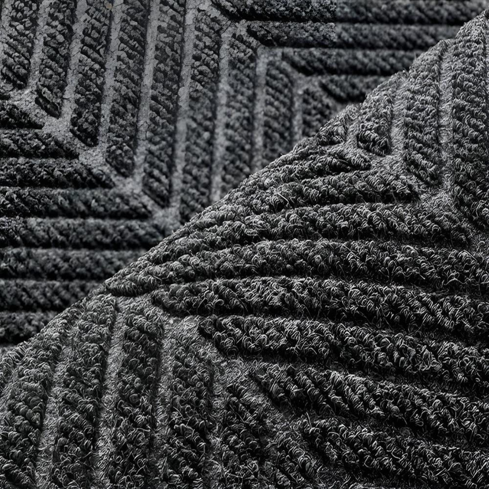 Creston Door Mat - Non-Slip Chevron Design, Indoor Outdoor Welcome Mat