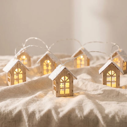 Creston Fairy Lights - Solid Wood Decorative String Lights for Indoor and Outdoor Use