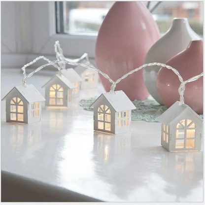 Creston Fairy Lights - Solid Wood Decorative String Lights for Indoor and Outdoor Use