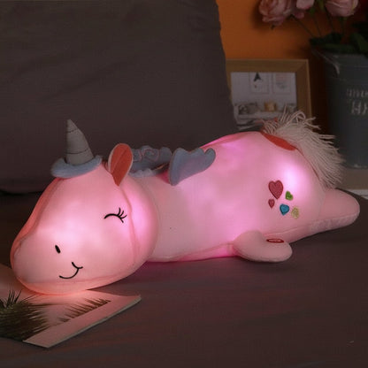 Cuddle Glow | LED Night Light Plush Unicorn with Soothing Glow | Soft Comfort for Bedtime