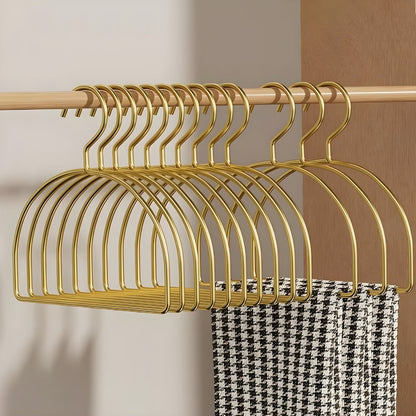 Crescent Scarf Organizer - Aluminum Alloy, Space-Saving 4pcs