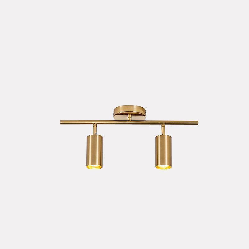 Pivoting Metal Track Spotlight Fixture 350° Swivel Wall & Ceiling Mount LED Accent Light for Living Room Bedroom Kitchen Gallery Art Display