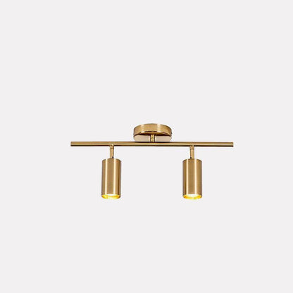 Pivoting Metal Track Spotlight Fixture 350° Swivel Wall & Ceiling Mount LED Accent Light for Living Room Bedroom Kitchen Gallery Art Display