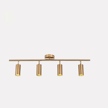Pivoting Metal Track Spotlight Fixture 350° Swivel Wall & Ceiling Mount LED Accent Light for Living Room Bedroom Kitchen Gallery Art Display