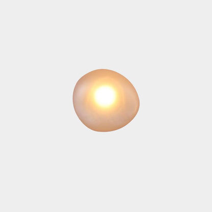 Organic Glass LED Sconce Light Fixture Wall or Ceiling Mount Modern Home Lighting Warm Neutral Cool White for Bedroom Living Room Hallway De