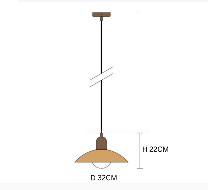 Bauhaus Pendant Light | Modern Colorful Ceiling Lamp with Adjustable Height | Versatile Lighting for Contemporary Spaces