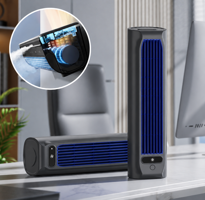 Rechargeable Personal Air Cooler Fan with Wall Mount & 12-Hour Battery Life for Desktop, Office, Bedroom & Home Use