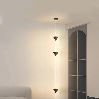 Lampadaire télescopique à LED chaude, hauteur réglable jusqu'à 3,5 mètres, colonne lumineuse verticale moderne et minimaliste pour chambre, salon, bureau à domicile, ambiance