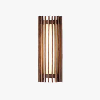 Hardwired Sconce with Wood Grain and Acrylic Shade – 10W LED for Bedrooms, Hallways & Living Areas