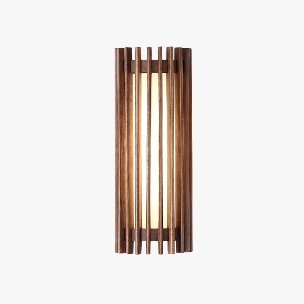 Hardwired Wood Wall Sconce with Acrylic Shade for Living Room, Bedroom & Dining Room – Modern Indoor Lighting Fixture