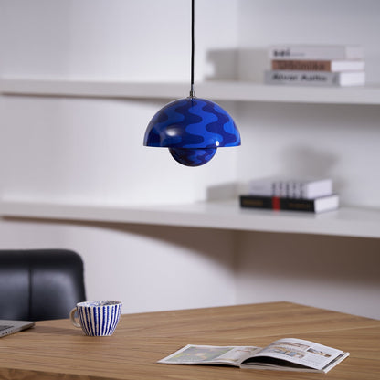 Geometric Aluminum Hanging Fixture 9 Inch Matte Modern Overhead Illumination for Kitchen Dining Room Entry