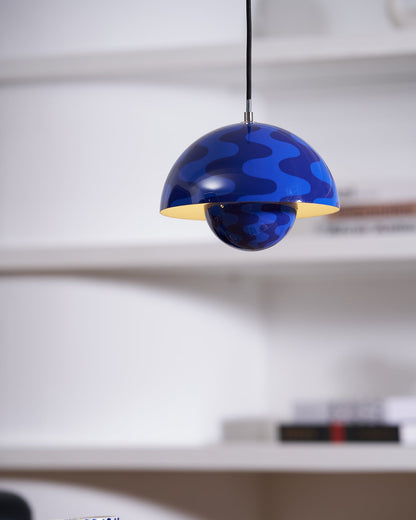 Geometric Aluminum Hanging Fixture 9 Inch Matte Modern Overhead Illumination for Kitchen Dining Room Entry