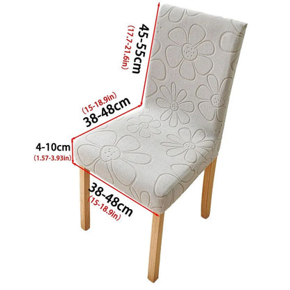 Daisy Dining Chair Cover - Stretch Microfiber, Easy Fit for Dining Room Chair