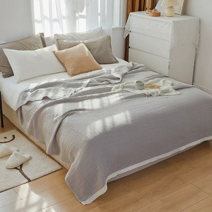 6-Layer Muslin Cotton Blanket Breathable Soft Throw Full Queen King Size for Bed Couch All-Season Lightweight Bedspread Adults Kids