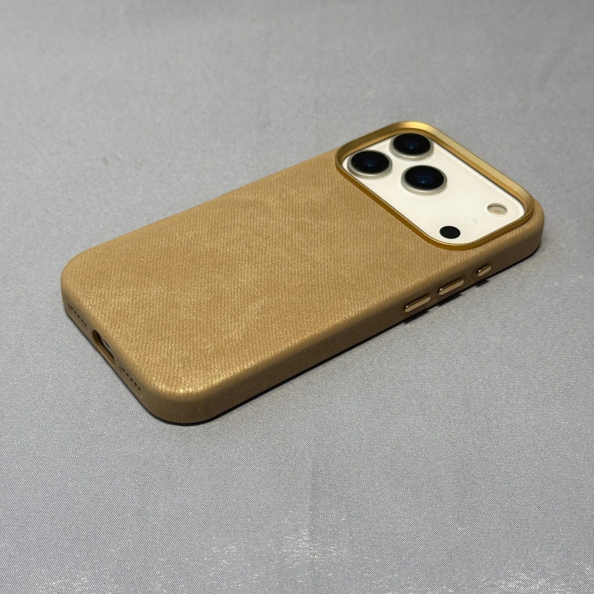 Fabric-Wrapped Phone Case with Wireless Charging for iPhone 13-17 Series – Anti-Fingerprint Protective Cover