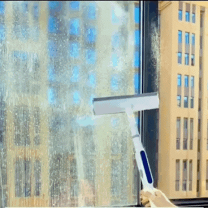 Rivaro Window Cleaner - 3-in-1 Telescopic with Spray Function