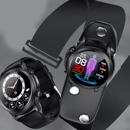 Non-Invasive Glucose Monitoring Smartwatch with Heart Rate & Blood Oxygen Tracker for Daily Health Management