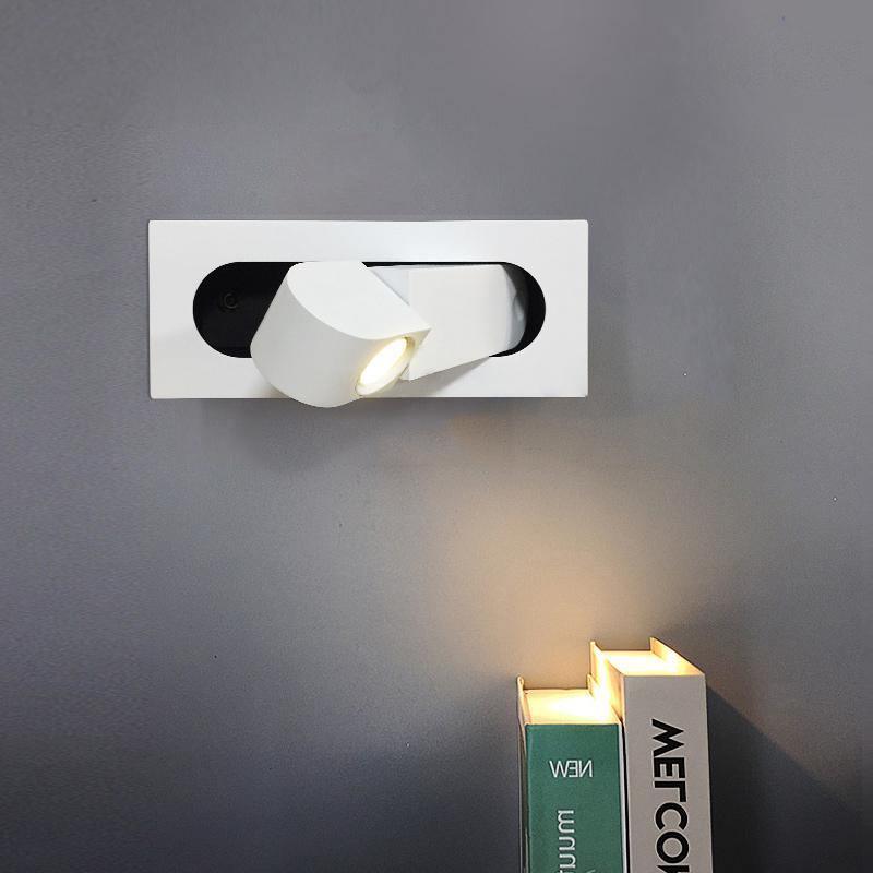 Adjustable LED Bedside Reading Light Wall Mount with Push Button Control – Space-Saving Swing Arm Design in Multiple Finishes