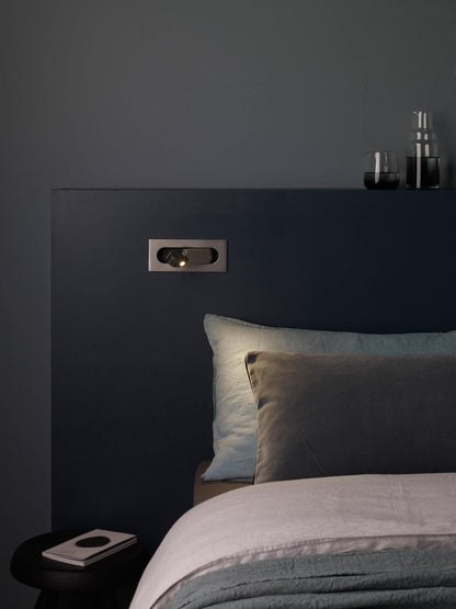 Adjustable LED Bedside Reading Light Wall Mount with Push Button Control – Space-Saving Swing Arm Design in Multiple Finishes